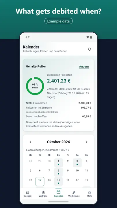 Sparen mit Gronert: Contracts – Screenshots 4