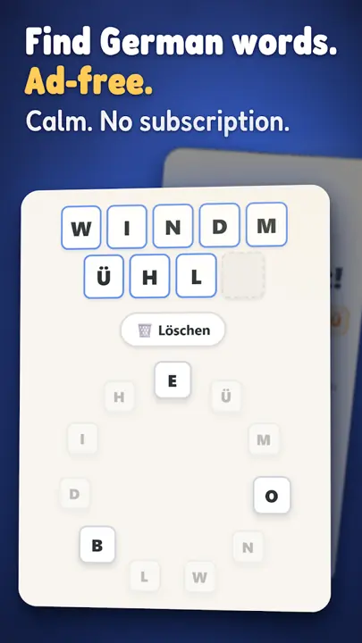 Wortkreis German Word Game – Screenshots 1